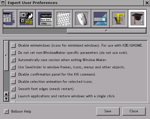 WPrefs.app expert user settings