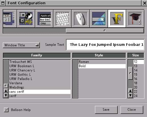 Wprefs.app font configuration options
